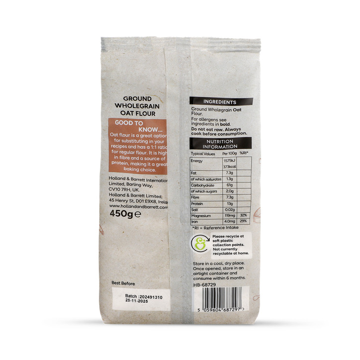 Holland & Barrett Oat Flour 450g